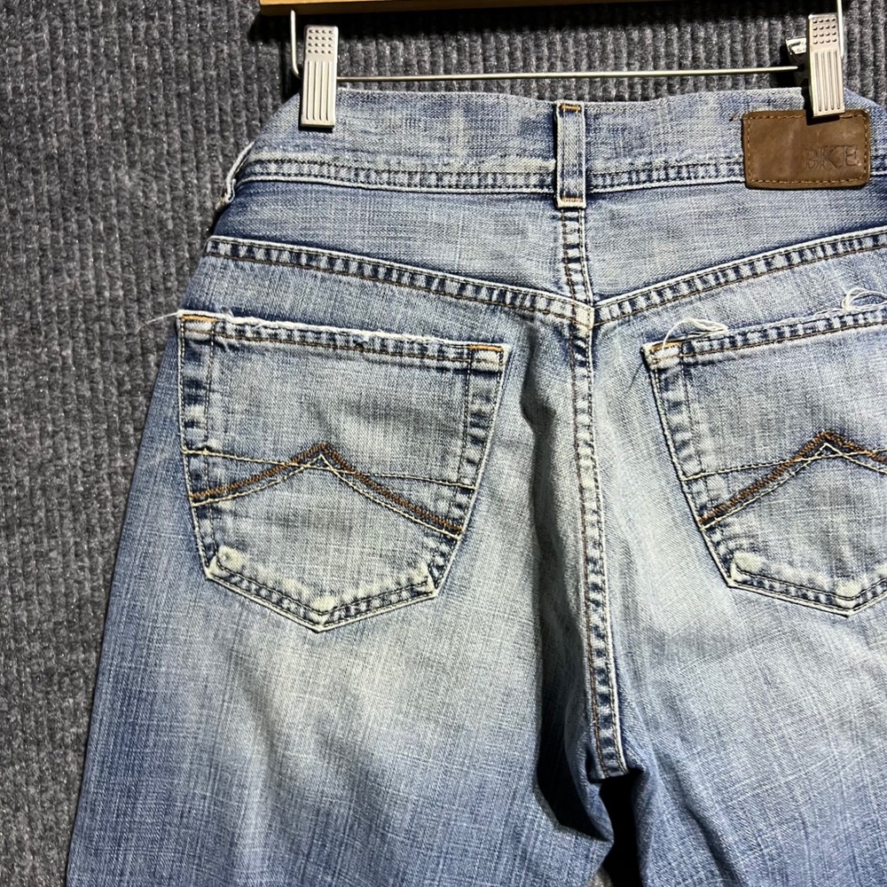 BKE Justin Straight Leg Jeans Mens 29x32 Blue Light Wash Distressed Denim - Picture 2 of 9